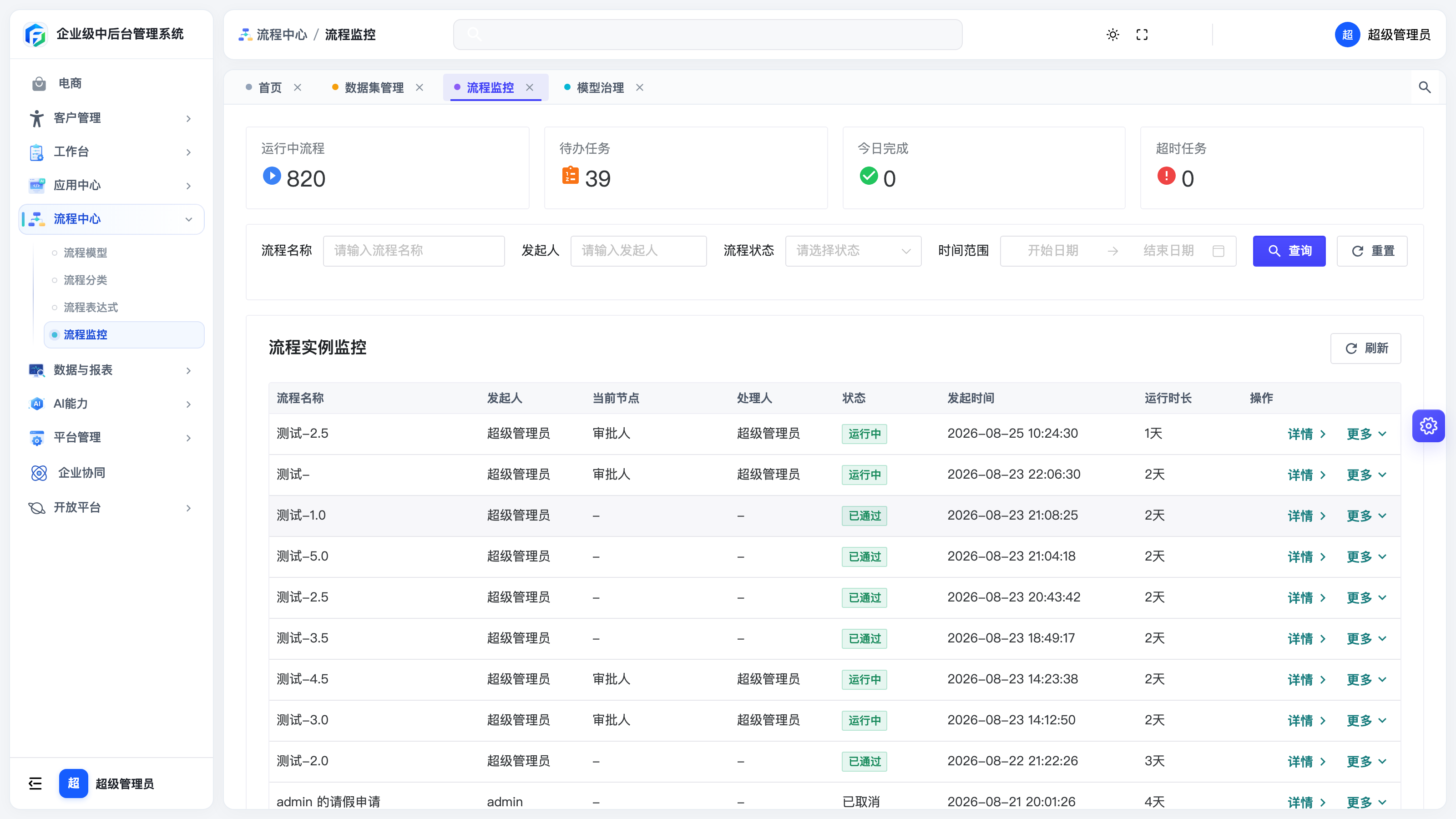 流程监控
