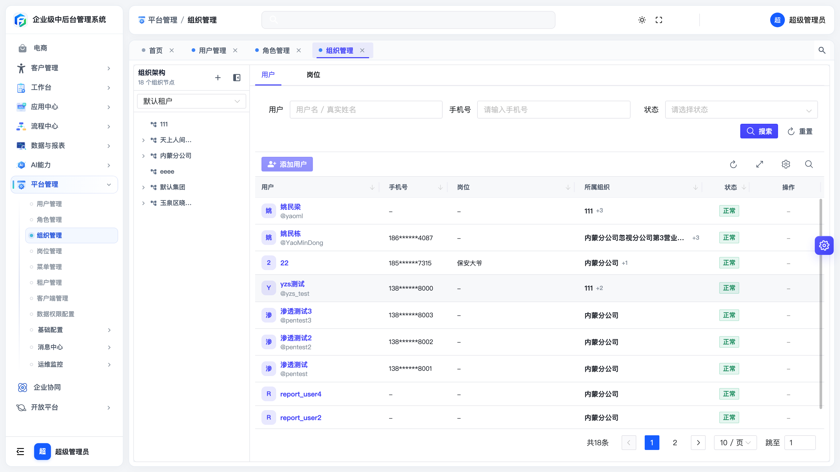 组织管理